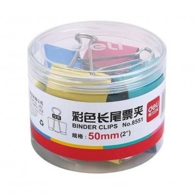 得力8551长尾夹（51mm）
